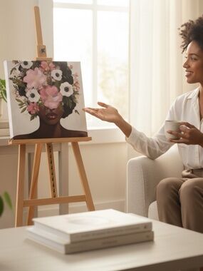 8x8 Botanical Beauty Canvas Print Wall Art